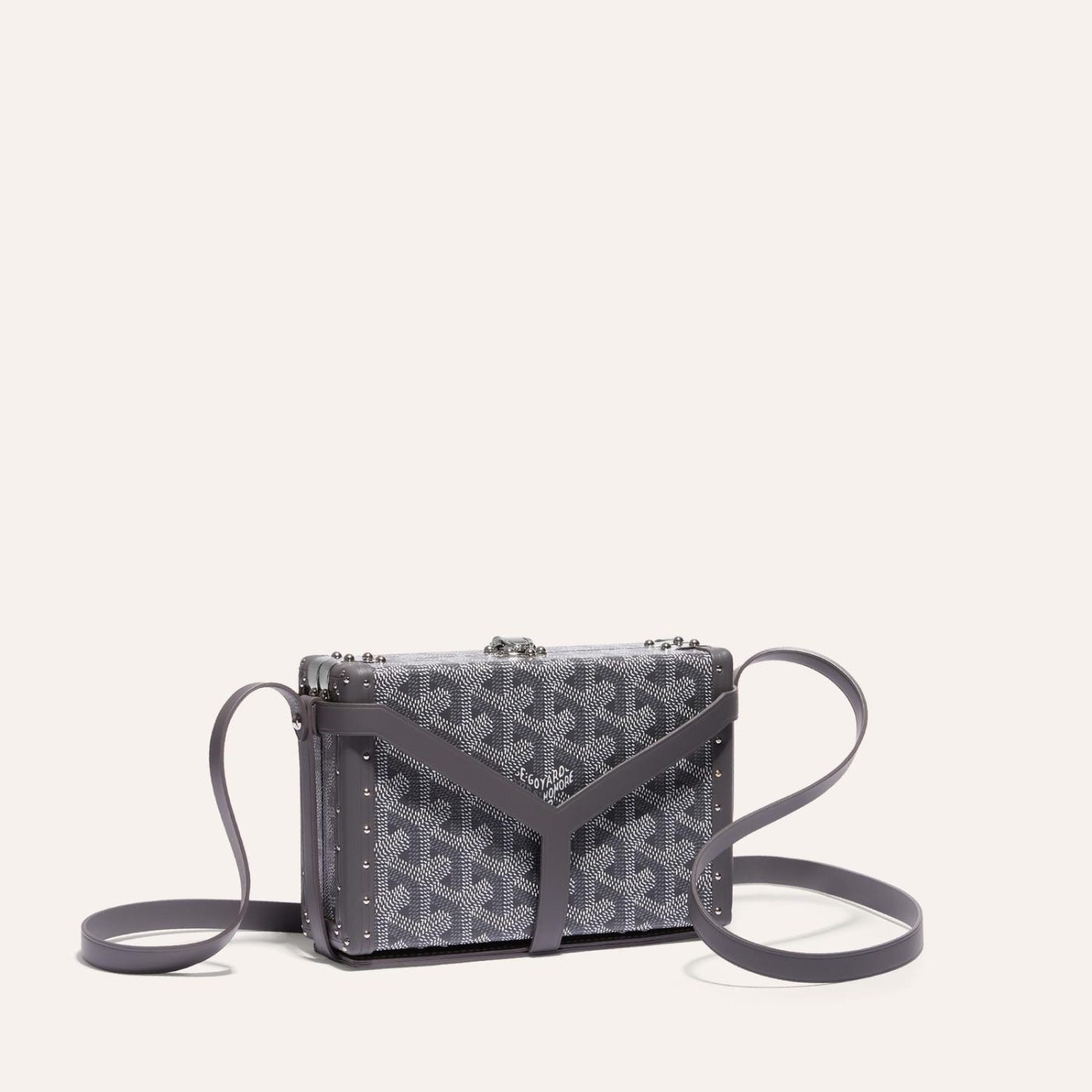 Goyard Minaudière Trunk Bag Grey - Image 1